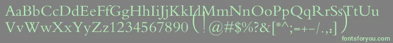 MotkenAlRafidain Font – Green Fonts on Gray Background