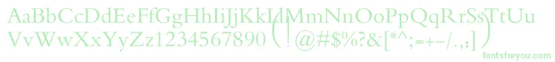 MotkenAlRafidain Font – Green Fonts on White Background