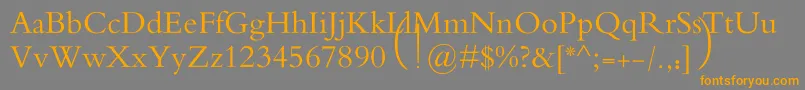 MotkenAlRafidain Font – Orange Fonts on Gray Background