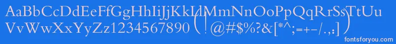 MotkenAlRafidain Font – Pink Fonts on Blue Background