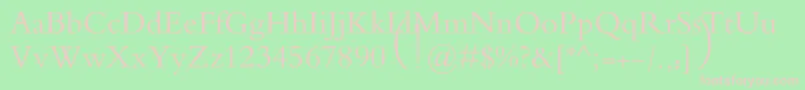 MotkenAlRafidain Font – Pink Fonts on Green Background