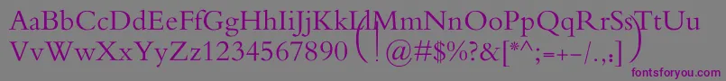 MotkenAlRafidain Font – Purple Fonts on Gray Background