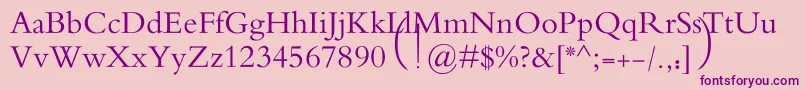 MotkenAlRafidain Font – Purple Fonts on Pink Background
