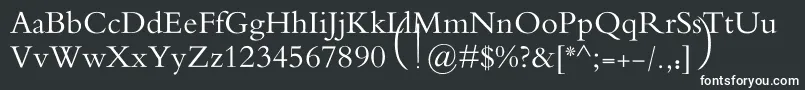 Шрифт MotkenAlRafidain – белые шрифты на чёрном фоне