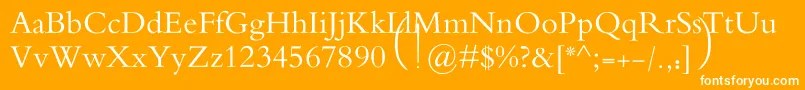MotkenAlRafidain Font – White Fonts on Orange Background