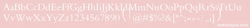 MotkenAlRafidain Font – White Fonts on Pink Background