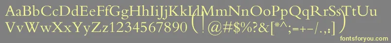 MotkenAlRafidain Font – Yellow Fonts on Gray Background