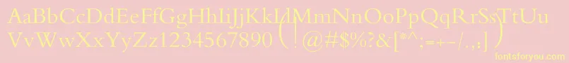 MotkenAlRafidain Font – Yellow Fonts on Pink Background