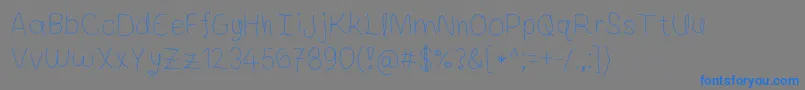 Шрифт SweetLife – синие шрифты на сером фоне