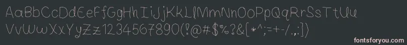 フォントSweetLife – 黒い背景にピンクのフォント