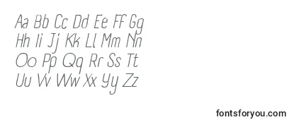 PanforteLightItalic Font