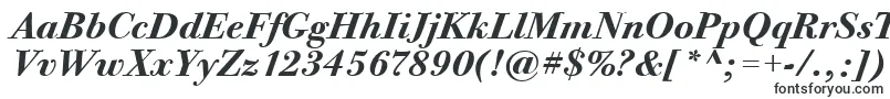 BodoniTwelveItcTtBolditalic-fontti – Teknisen piirtämisen fontit