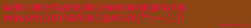 Шрифт KhandSemibold – красные шрифты на коричневом фоне