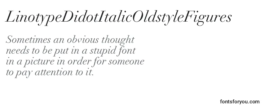 LinotypeDidotItalicOldstyleFigures-fontti