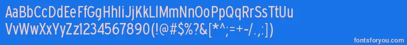 Шрифт ExpresswaycdbkRegular – розовые шрифты на синем фоне