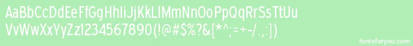 ExpresswaycdbkRegular Font – White Fonts on Green Background