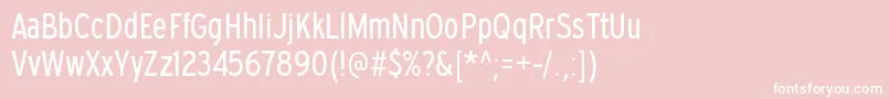 ExpresswaycdbkRegular-Schriftart – Weiße Schriften auf rosa Hintergrund