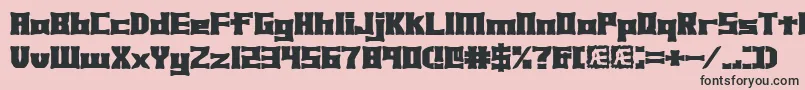 Xhume Font – Black Fonts on Pink Background