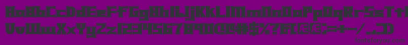 Xhume Font – Black Fonts on Purple Background