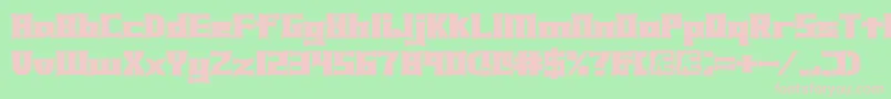 Xhume Font – Pink Fonts on Green Background