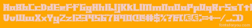 Подробнее о шрифте Xhume Шрифт Xhume – розовые шрифты на оранжевом фоне