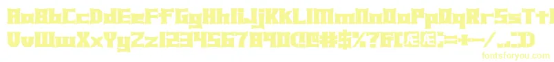 Xhume-fontti – keltaiset fontit