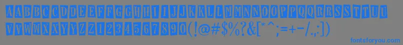 Horseshoeslemonade Font – Blue Fonts on Gray Background