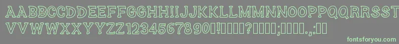 SeriesSlab Font – Green Fonts on Gray Background