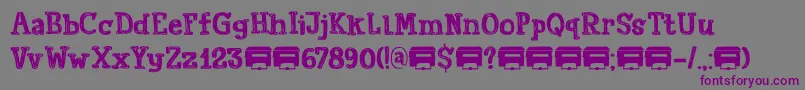 Подробнее о шрифте PrintoutDemo Шрифт PrintoutDemo – фиолетовые шрифты на сером фоне