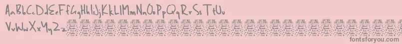 More about BenbrownDemo Font BenbrownDemo Font – Gray Fonts on Pink Background