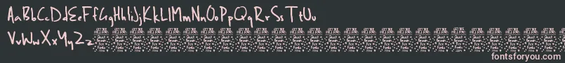BenbrownDemo Font – Pink Fonts on Black Background