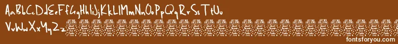 BenbrownDemo Font – White Fonts on Brown Background