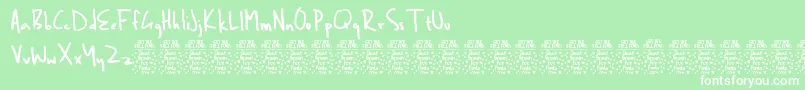 BenbrownDemo Font – White Fonts on Green Background