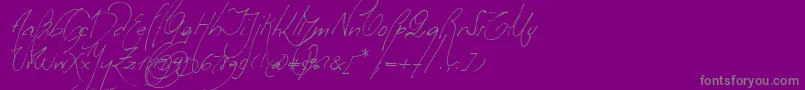 Шрифт MilonguitaAlt – серые шрифты на фиолетовом фоне