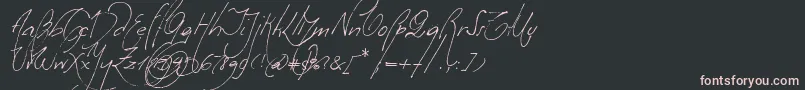 MilonguitaAlt-Schriftart – Rosa Schriften auf schwarzem Hintergrund