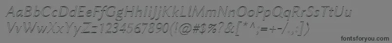 LinbiolinumAui Font – Black Fonts on Gray Background