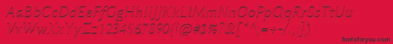 LinbiolinumAui Font – Black Fonts on Red Background