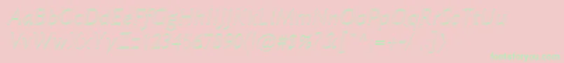 LinbiolinumAui Font – Green Fonts on Pink Background