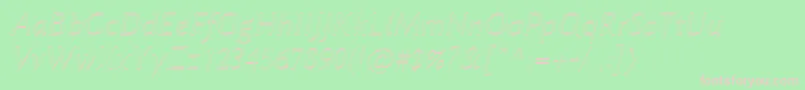 LinbiolinumAui Font – Pink Fonts on Green Background