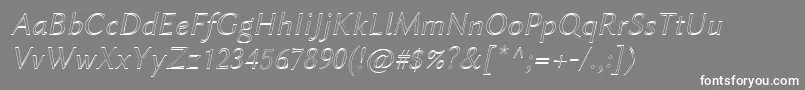 LinbiolinumAui Font – White Fonts on Gray Background