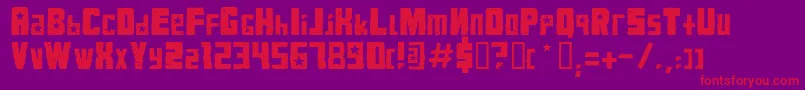 VkbKonqaCommunist Font – Red Fonts on Purple Background