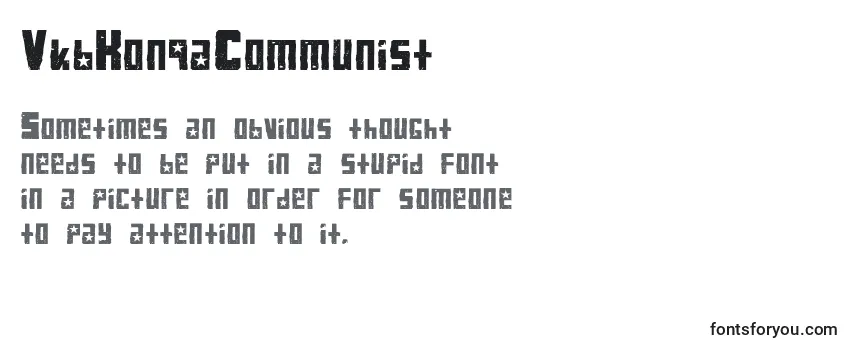 Schriftart VkbKonqaCommunist