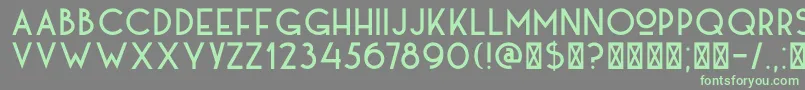 DkKaikoura Font – Green Fonts on Gray Background