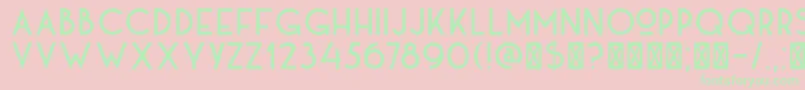 DkKaikoura Font – Green Fonts on Pink Background