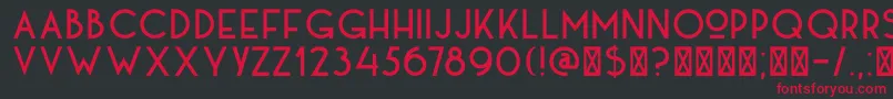 DkKaikoura Font – Red Fonts on Black Background
