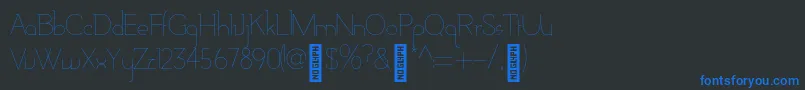 AdelaideRegular Font – Blue Fonts on Black Background