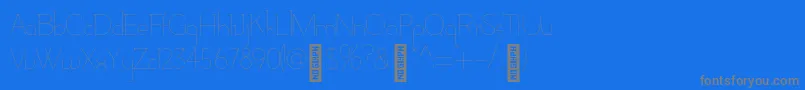 AdelaideRegular Font – Gray Fonts on Blue Background