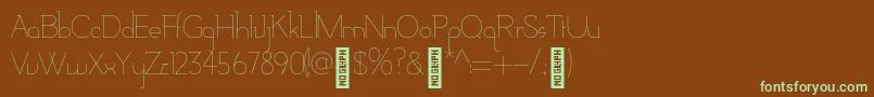 AdelaideRegular Font – Green Fonts on Brown Background