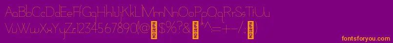 AdelaideRegular Font – Orange Fonts on Purple Background