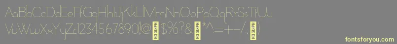 AdelaideRegular Font – Yellow Fonts on Gray Background